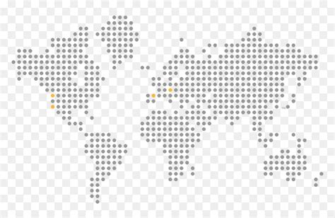 Dotted World Map Vector Png, Transparent Png - vhv