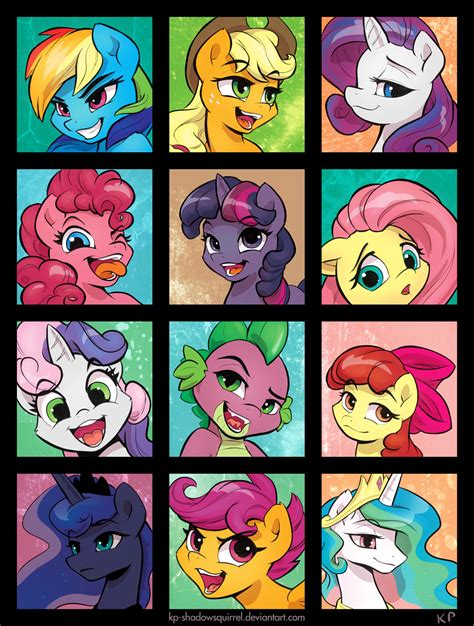 The Mane 12 Sweetie Belle Свити Белль Apple Bloom Эппл Блум