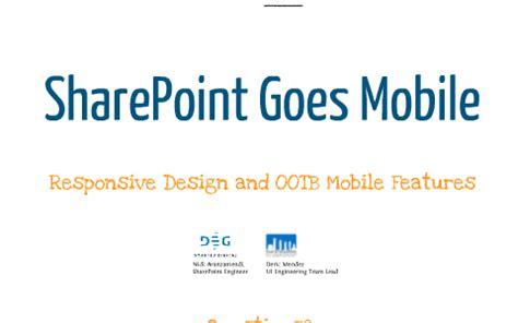 SharePoint Mobile - Responsive Design by Nick Aranzamendi