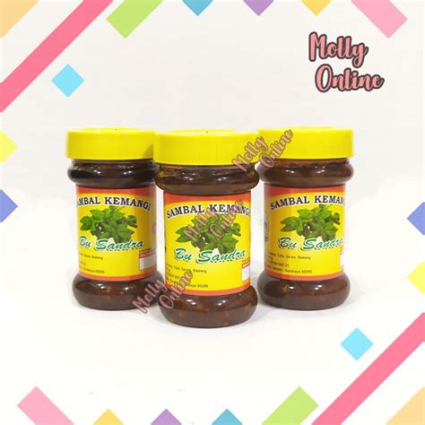 Jual Bu Sandra Sambal Kemangi Khas Surabaya Sambel Botol Pedas Basil