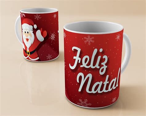 Caneca Personalizada Porcelana Natal Lembrança Elo7