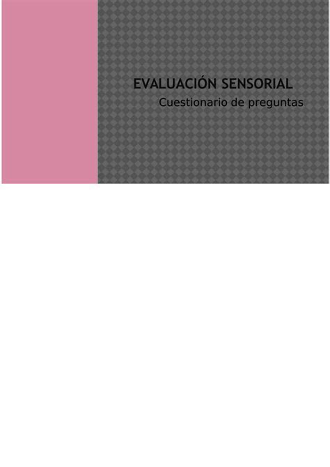 PDF Evaluación Sensorial DOKUMEN TIPS