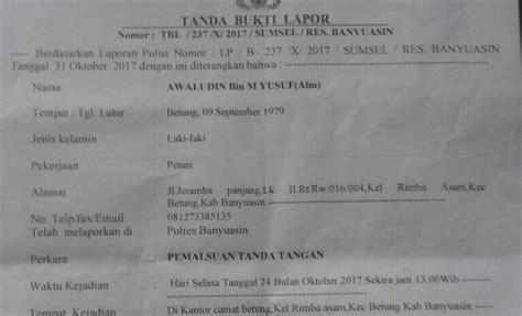 Tanda Tangan Lurah Pigura