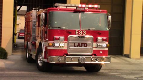 Lafd Engine And Rescue Reserve Responding Youtube