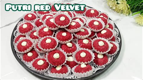 KUE KERING LEBARAN 2022 Putri Red Velvet Cara Membuat Kue Putri Red