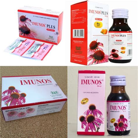 Jual Imunos Plus Box 20 Tablet Imunos Plus Sirup 60 Ml Imunos Box