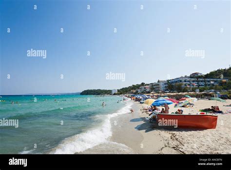 Beach Kalithea Kassandra Peninsula Halkidiki Greece Stock Photo Alamy