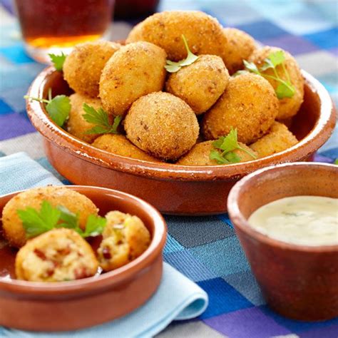 Chorizo Leek Croquettes With Herbed Aioli Party Recipe Idea