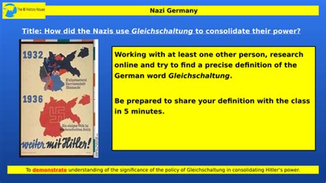 IB History - Gleichschaltung | Teaching Resources