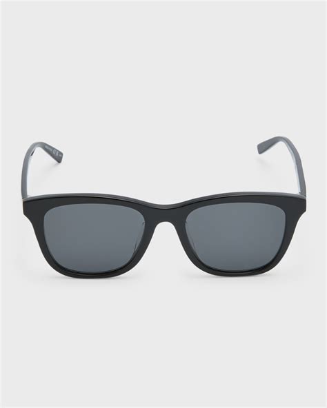 Saint Laurent Logo Square Acetate Sunglasses Neiman Marcus