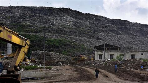 Ghazipur Landfill Collapse Despite L G Ban Waste Dumped At Delhis