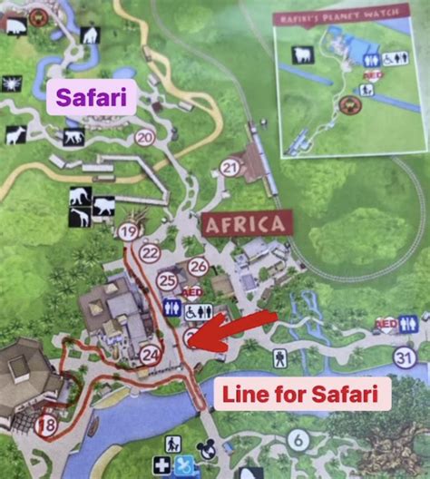 Kilimanjaro Safari Extended Queue on Map – TouringPlans.com Blog