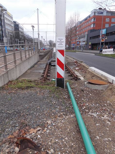 Schienen Ausbau Ohne Schienen Und Verlegung Des Gro Markts Nach Sankt