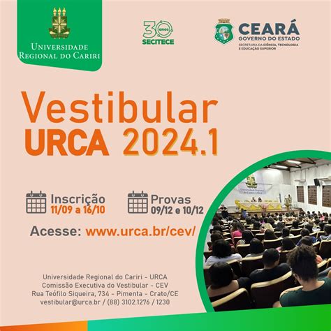 Última semana para inscrição no Vestibular da URCA 2024 1