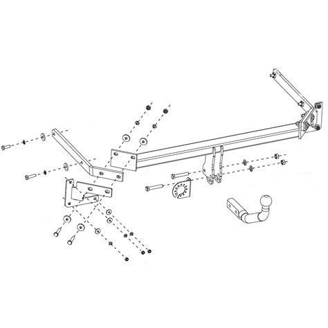 Oris Towbar For Ford B Max Mpv Fixed Swan Neck Tow Bar Ebay