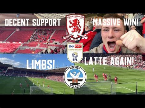 7 GAMES UNBEATEN Middlesbrough Vs Swansea City 2 0 Matchday Vlog