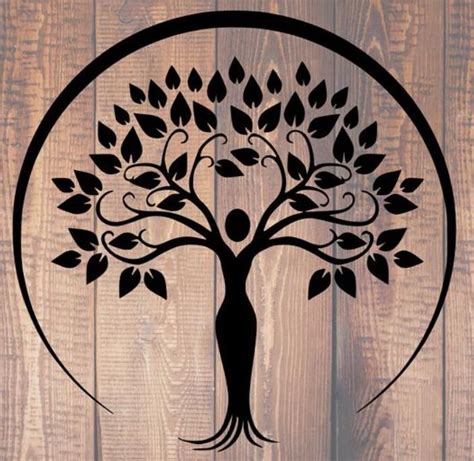 Tree Of Life With Woman Tree Of Life Art Silhouette Art Tree Art