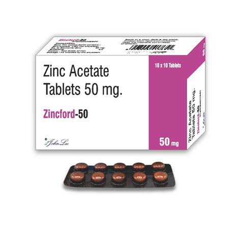 Zincford 50 Johnlee Pharmaceuticals Pvt Ltd