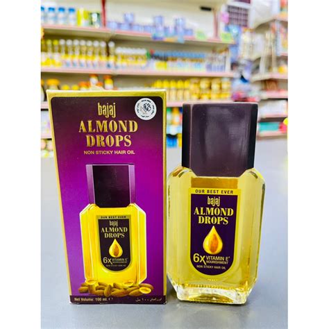 Bajaj Almond Drops Non Sticky Hair Oil 100ml Shopee Malaysia