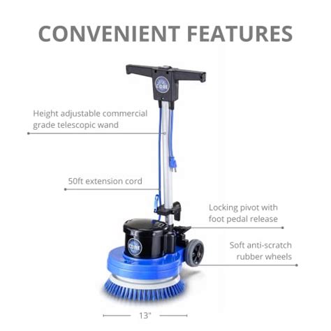 Prolux Core Heavy Duty Single Pad Commercial Polisher Floor Buffer Machine Tile Scrubber 13