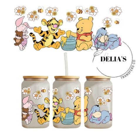 Winnie The Pooh Uv Dtf Wrap Etsy