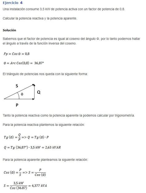 Ejercicios Factor De Potencia Curso De Electricidad Curso De