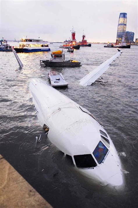 US Airways flight 1549 after landing in the Hudson River fifteen years ago today : r ...