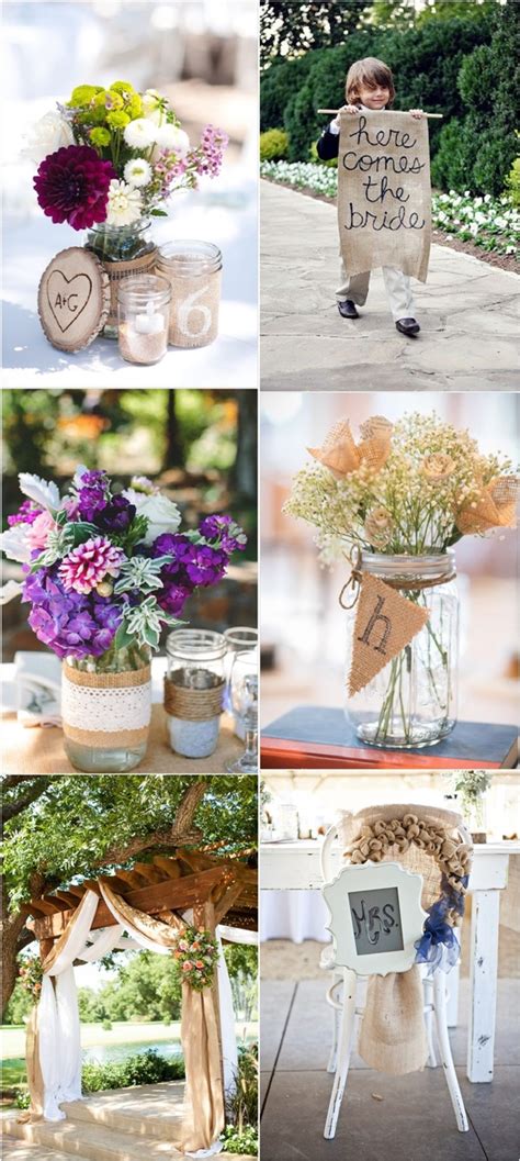 Burlap Wedding Ideas For Rustic Country Weddings Deer Pearl Flowers