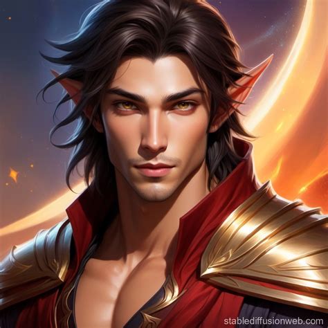 Tan Skinned Male Blood Elf Rogue Resembling Ezra Miller Stable