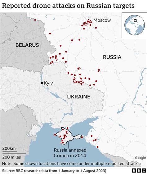 What Do We Know About Drone Attacks In Russia Bbc News