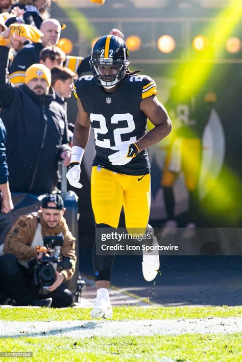 Pittsburgh Steelers Running Back Najee Harris Looks On During The