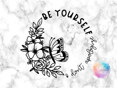 Be Yourself Svg Digital Download Svg Cut Files Etsy