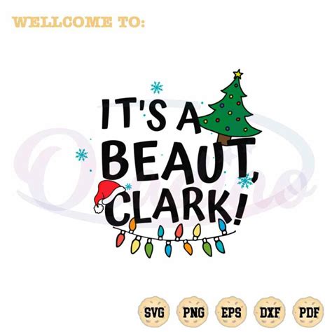 It S A Beaut Clark SVG Christmas Decoration Cutting Files