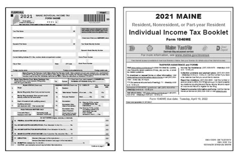 Fillable Maine Tax Forms Printable Forms Free Online