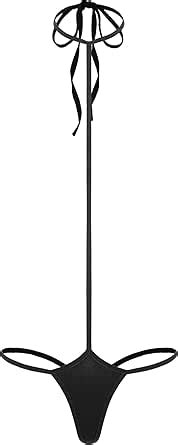 Linjinx Women S Sexy Sling Bikini One Piece Swimsuit Halter G String Thong Bathing Suit Lingerie