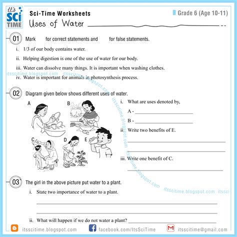 Drinking Water Worksheet Kindergarten