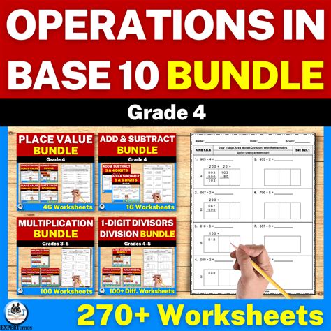 4th grade math worksheets learning printable - 4th grade math ...