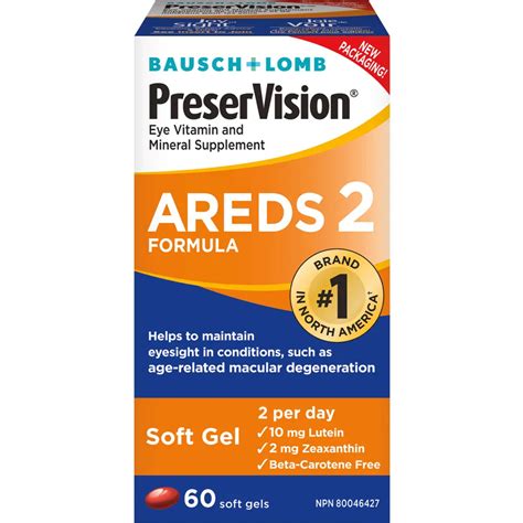 PreserVision Eye Vitamin Mineral Supplements AREDS 2 Formula Soft