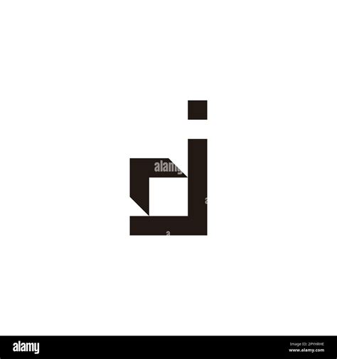 Letter Dj Jd D J Geometric Symbol Simple Logo Vector Stock Vector Image