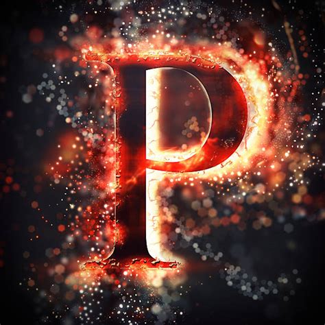 Fire Alphabet Flame Letter P Stock Photos Pictures And Royalty Free