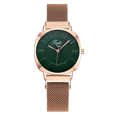 Reloj Extensible Mesh Iman Rose Gold R Relojes De Mayoreo