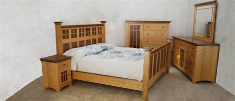 Oak & Walnut Bedroom Set - De Vries Woodcrafters