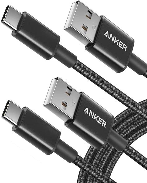 Usb Type C Cable Anker 2 Pack 3ft Premium Nylon Usb C To Usb A Fast