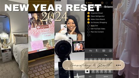 NEW YEAR RESET 2024 Decluttering Vision Board Grocery Shopping