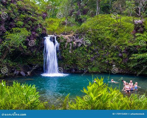 Maui, Hawaii Hana Highway, Pua`a Ka`a State Wayside In Road To Hana ...