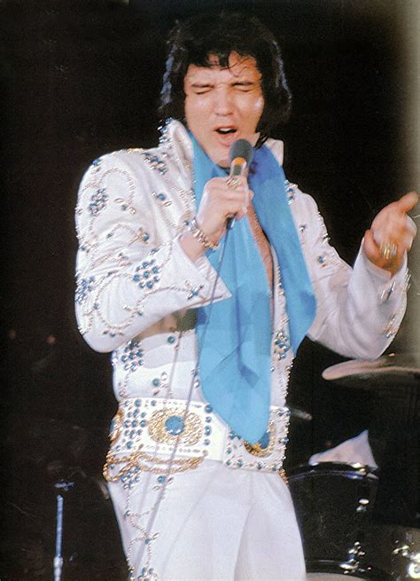 Aqua Blue Gold Vine Suit Worn 1974 Elvis Presley Elvis Elvis Jumpsuits