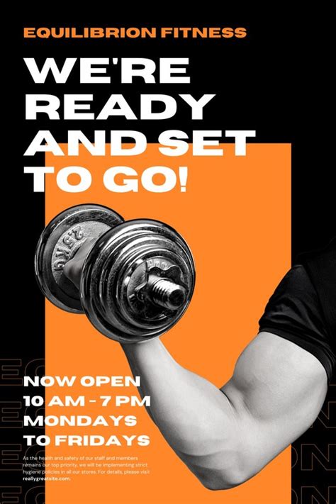 Free Printable And Customizable Gym Poster Templates Canva