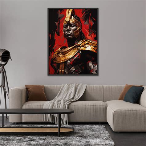 African Warrior Shaka Zulu Painting Tribal Warrior Decor - Etsy