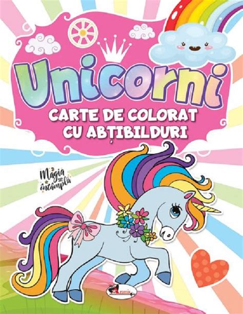 Unicorni Carte De Colorat Cu Abtibilduri PDF Autor MsBook Ro