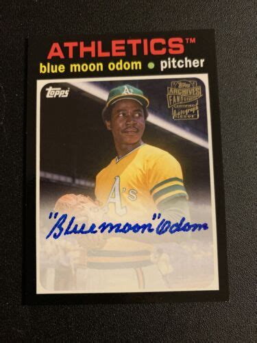 Topps Archives Blue Moon Odom Fan Favorites Autograph Auto